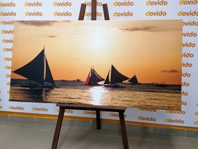 Картина на платно – Великолепен залез на морето