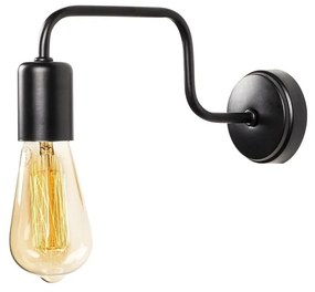 Черна метална стенна лампа Opviq lights Isidora - Opviq lights