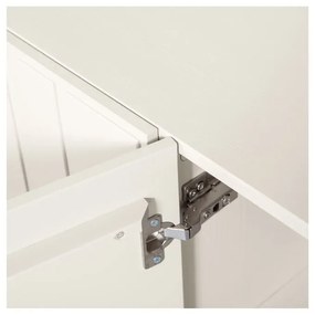 Кремав шкаф за книги от борова дървесина 90x200 cm Miller - WOOOD