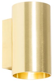 Интелигентен стенен аплик златен кръгъл с 2 Wi-Fi GU10 - Sandy