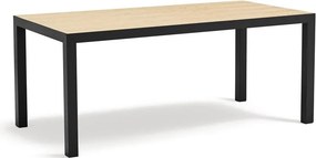 Трапезна маса с дъбова дървена плоскост 75x180 cm Alma – Teulat