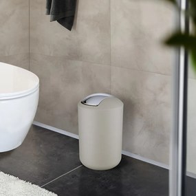 Кафяво-сиво пластмасово кошче за боклук 6,5 l Brasil – Wenko