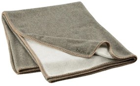 Зелено одеяло със смес от вълна 145x200 cm Ahwi – Blomus