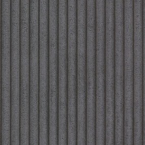 Тъмносив разтегателен диван с място за съхранение от рипсено кадифе 234 cm Sara – Ropez