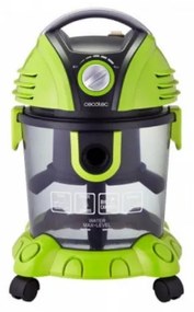 Прахосмукачка Cecotec Conga WET&DRY, 1000W, 15 л, Регулируема мощност, Функция за издухване, Зелен/сив