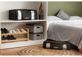 Черна кутия за съхранение под леглото XXL Black Edition 3D, 145 л - Compactor