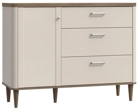 Комод с чекмеджета VIRO кафяв/бежов