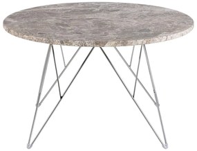 Сива мраморна кръгла масичка за кафе ø 80 cm Prunus – Actona