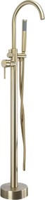 Cмесител-свободно стоящ Rea Lungo brush gold