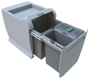 Пластмасов контейнер за сортирани отпадъци/вграден 34 л City - Elletipi