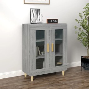 817334 vidaXL Сайдборд, сив сонома, 69,5x34x90 см, инженерно дърво
