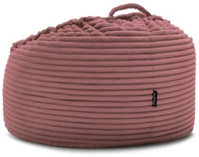 Розов пуф от рипсено кадифе Socrate – Bobochic Paris
