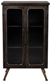 Черна метална витрина 60x100x35 cm Denza – Dutchbone