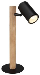 Globo 57913T - Настолна лампа HERTI 1xGU10/5W/230V дървена/метална