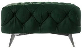 Тъмнозелена кадифена табуретка Chelsea – Ropez