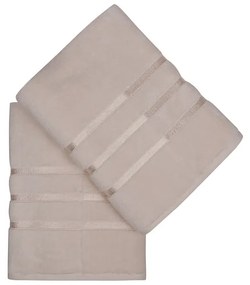 Комплект от 2 кърпи за баня от пясъчен памук, 70 x 140 cm Dolce - Foutastic