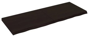 3156451 vidaXL Плот за маса тъмнокафяв 160x60x(2-6) см обработен масивен дъб