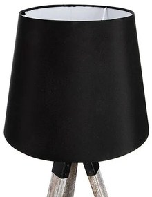 Настолна лампа atmosphera Runo Tripod, 58 cm - Черен