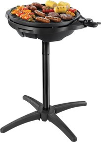 Електрическа скара/грил George Foreman 22460-56, 2400W, 44.5 см, 15 порции, 5 темп, Незалепващо покритие, Черен