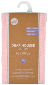 Еластичен муселинов чаршаф за детско креватче 60x120 cm – Bébé Douceur