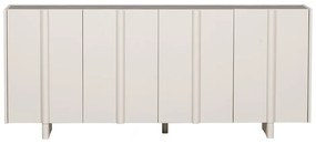 Кремав нисък модулен скрин от борова дървесина 200x85 cm Basu - WOOOD