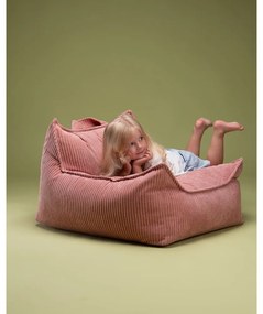 Розов детски пуф от рипсено кадифе Chair – Wigiwama