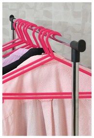 Метална телескопична стойка за дрехи на колелца в сребрист цвят – Premier Housewares