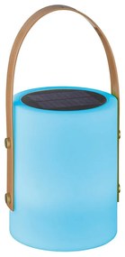 LED настолна лампа в бяло и кафяво (височина 34 cm) Bari – Fischer &amp; Honsel