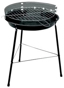 Барбекю на дървени въглища MasterGrill MG930, 32 см диаметър, Метал, Черен