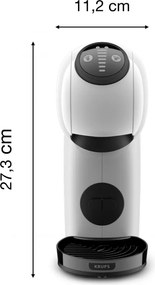 Еспресо машина Krups KP243110 NDG GENIO S WHITE, 1500W, 15 bar, 0.8 л, Работа с NESCAFÉ® Dolce Gusto® капсули, LED, XL функция, Бял