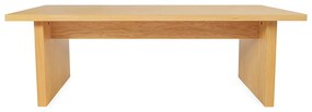 Масичка за кафе с плот от дъб в естествен цвят 60x120 cm Stripe - Woodman
