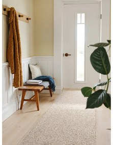 Сиво-кремава пътека подходяща за пране 80x240 cm Rocco Dark Cream – Elle Decoration