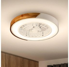 Brilagi LED осветително с вентилатор 30W 230V 3000-6500K бяло/дъб + DO