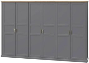 Гардероб 6-врати Tahoma 6D-Anthracite