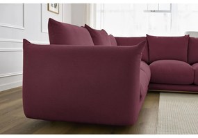 Ъглов диван в цвят бордо Ernest – Bobochic Paris