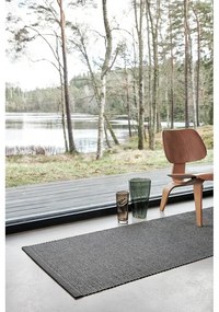 Антрацитна пътека за открито и закрито 70x300 cm Emm Black Linen – Pappelina