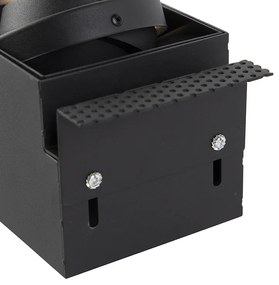 Интелигентен вграден прожектор черен без рамки 2 светлини вкл. 2 Wifi GU10 70mm - Oneon