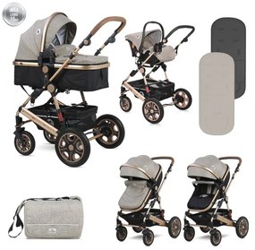 Комбинирана детска количка LORA SET LORELLI - PEARL Beige