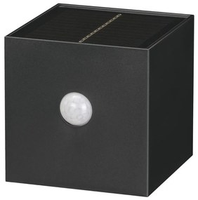 Retlux-LED Соларна стенна лампа със сензор LED/1W/3,7V 1200 mAh IP44 черна