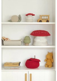 Текстилна детска кошница за играчки в червен и кремав цвят ø 38x33 cm Big Mushroom – Lorena Canals