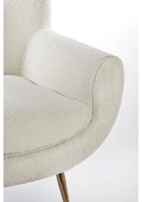 Кремаво кресло от букле Vinstra – Light &amp; Living