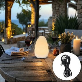 Модерна настолна лампа RGBW акумулаторна IP54 - Pion