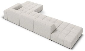 Светлосив ъглов диван (десен ъгъл) Chicago - Cosmopolitan Design