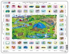 Larsen - Пъзел: Образователен – "Научи английски 4" – 70 части, голям