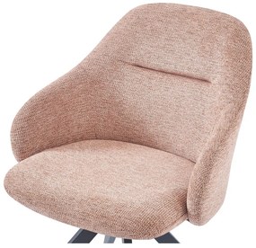 Светлокафяви тапицирани трапезни столове в комплект с подлакътници 2 бр. Tamara – Marckeric