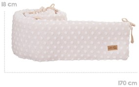 Бежов калъф за матрак за детско легло със смес от памук 170 cm Frosty Almond – Roba