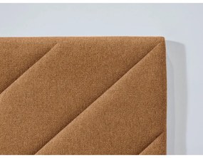 Оранжево тапицирано двойно легло с включена подматрачна рамка 160x200 cm Romane – Bobochic Paris