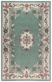 Зелен вълнен килим , 120 x 180 cm Aubusson - Flair Rugs
