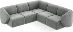 Сив шенилов ъглов диван Lani – Makamii