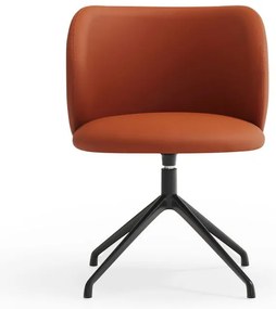 Оранжев тапициран трапезен стол Mogi – Teulat